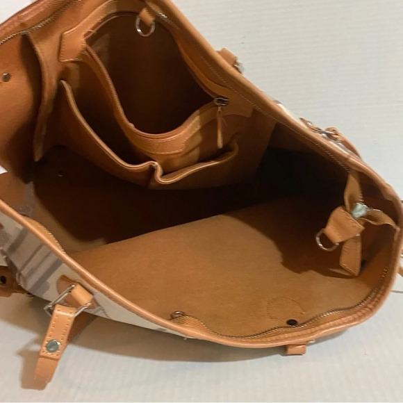 Borsette print PVC leather tote handbag - Picture 9 of 9